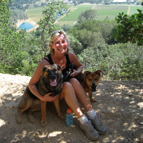 Sasha and Lola with Michelle!